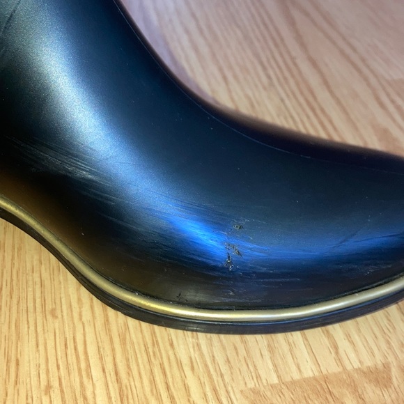 Black Kate Spade Rain Boots like new - Picture 5 of 6
